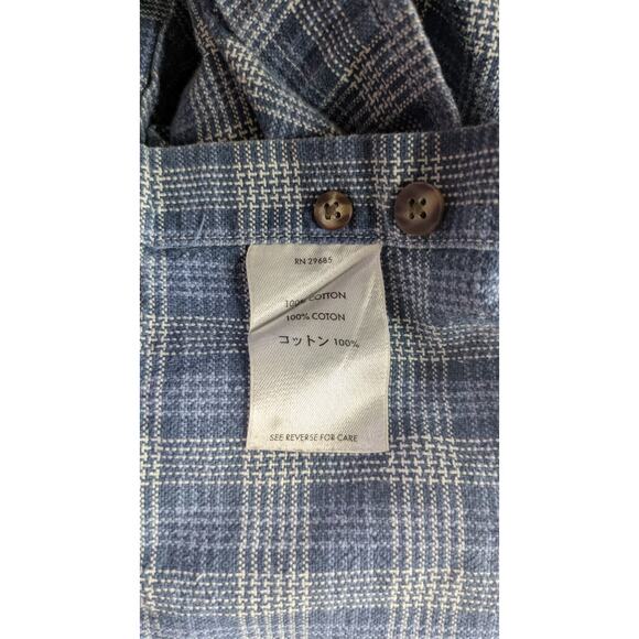 Vintage Pendleton Loop Collar Long Sleeve Shirt Board XL Blue Watch Plaid - Picture 6 of 7